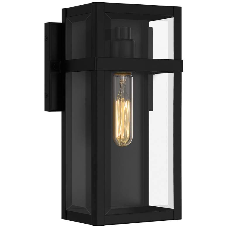 Image 1 Vanessa 1-Light Matte Black Outdoor Wall Lantern