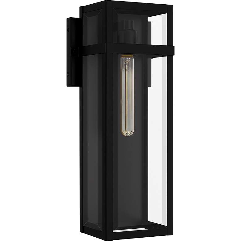 Image 4 Vanessa 18" High Matte Black Outdoor Lantern Wall Light more views
