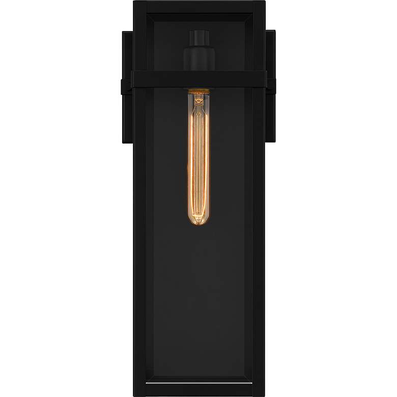 Image 5 Vanessa 18" High Matte Black Outdoor Lantern Wall Light more views