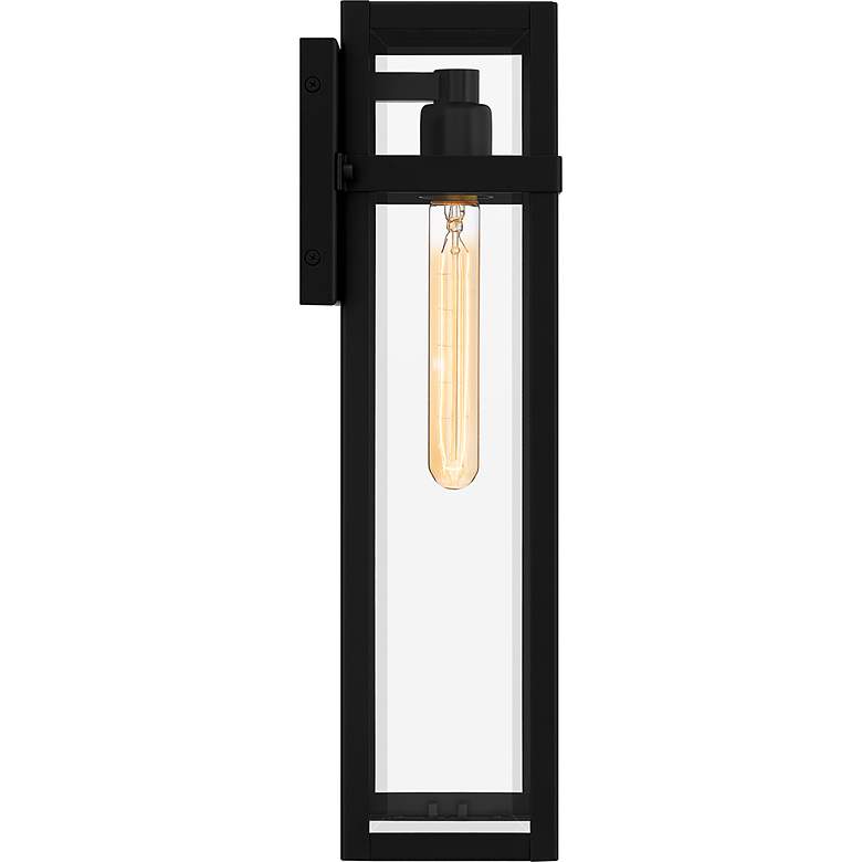 Image 6 Vanessa 18" High Matte Black Outdoor Lantern Wall Light more views
