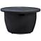 Vanessa 42"W Black Propane Round Outdoor Gas Fire Pit Table