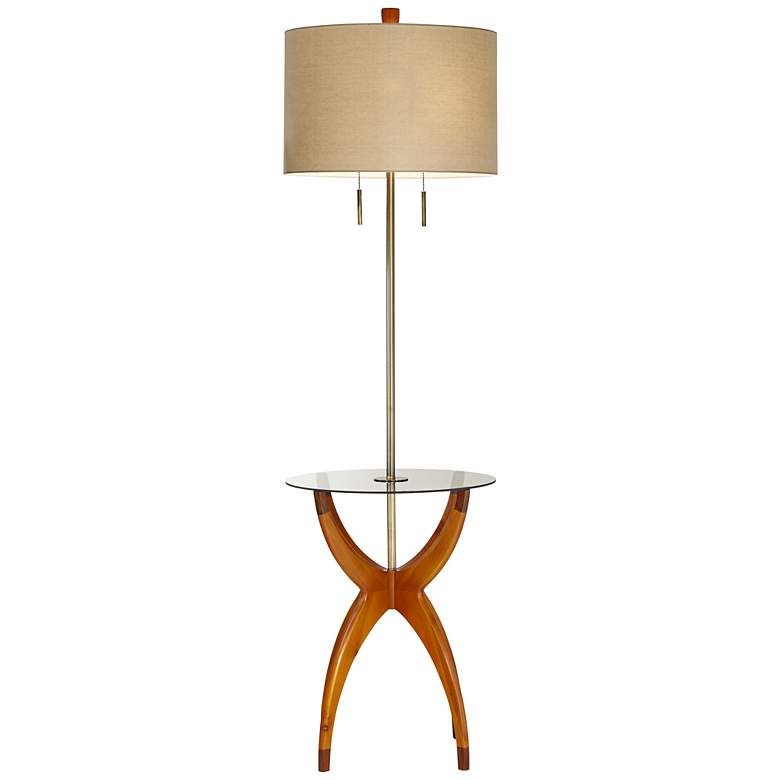 Vanguard Floor Lamp with Glass Tray Table more views