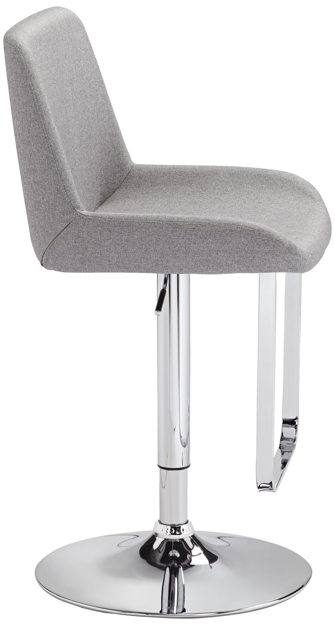 Vanguard Gray Adjustable Barstool with Hanging Footrest in scene