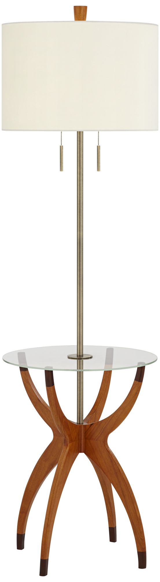 vanguard floor lamp with glass tray table