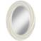 Vanilla Metallic 30" High Oval Twist Wall Mirror