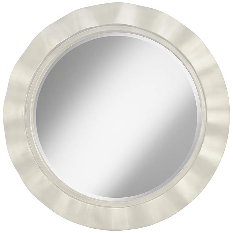 Image 1 Vanilla Metallic 32 inch Round Brezza Wall Mirror