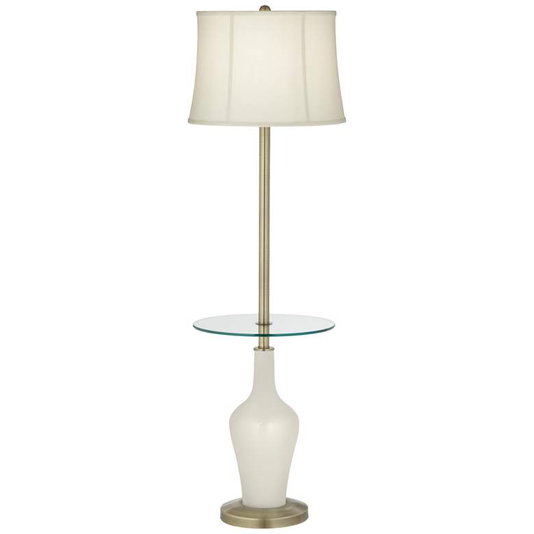 Image 1 Vanilla Metallic Anya Tray Table Floor Lamp