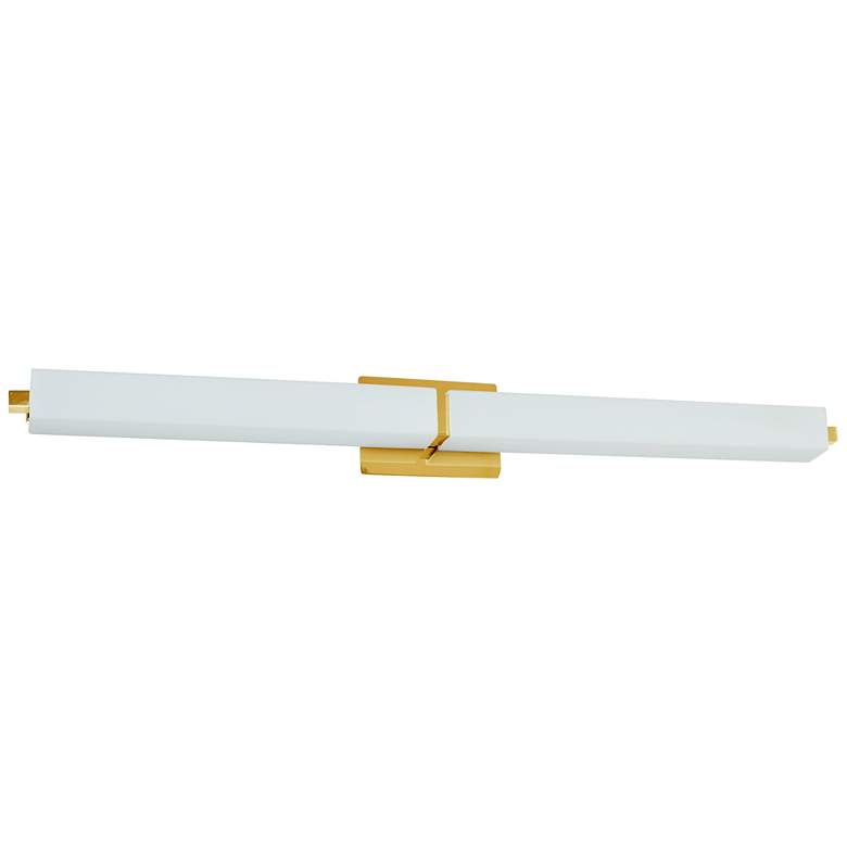 Image 1 Vanity 39" Wide High Aged Brass LED Bath Bar