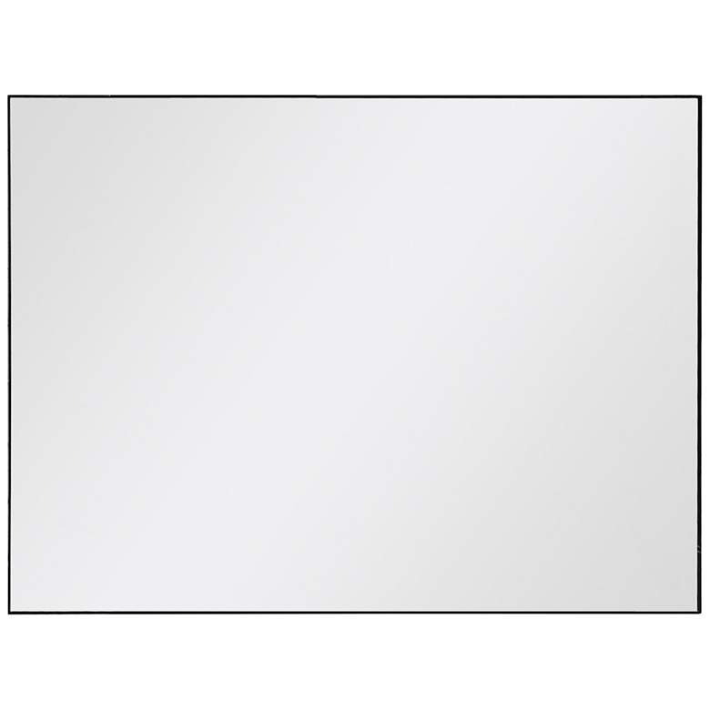 Image 2 Vanta XL Matte Black 39 1/2 inch x 29 1/2 inch Framed Wall Mirror