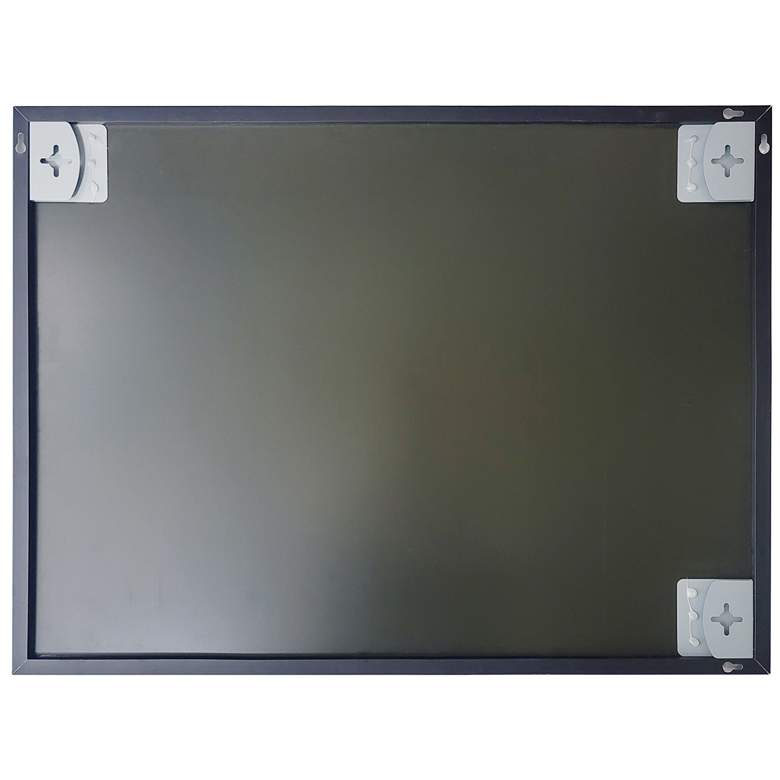 Image 6 Vanta XL Matte Black 39 1/2 inch x 29 1/2 inch Framed Wall Mirror more views