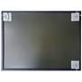 Vanta XL Matte Black 39 1/2" x 29 1/2" Framed Wall Mirror