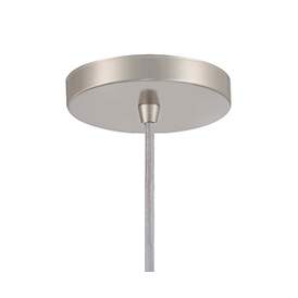 Image5 of Vantage 1-Light Brushed Nickel Pendant with Brushed Nickel Metal Shade more views