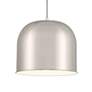 4_Vantage 1-Light Brushed Nickel Pendant with Brushed Nickel Metal Shade more views