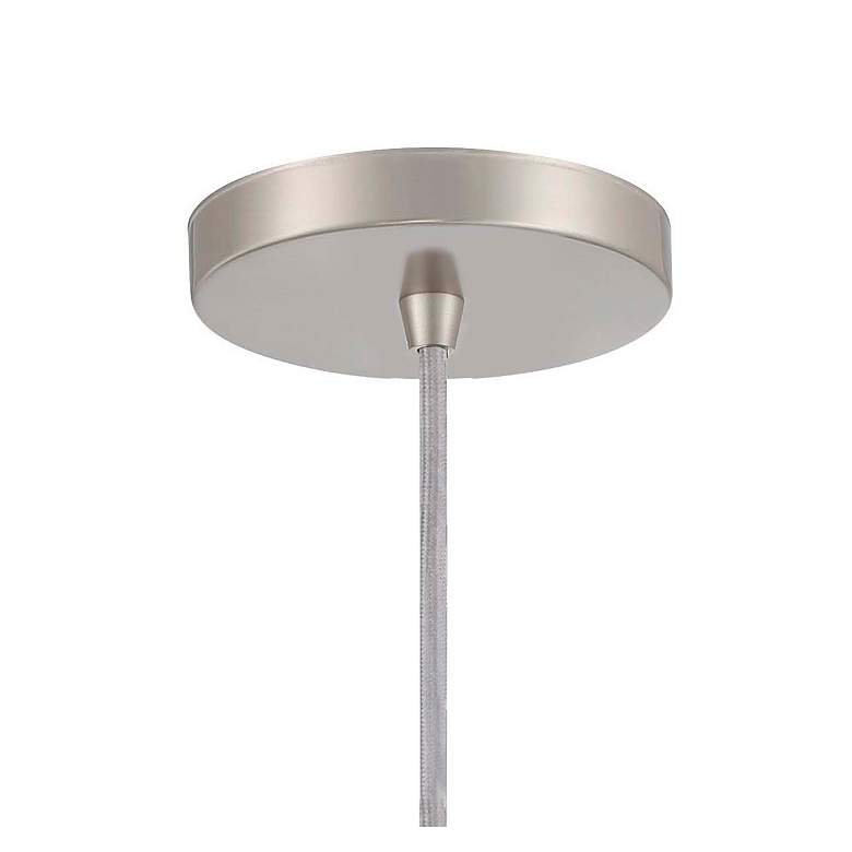 Image 5 Vantage 1-Light Brushed Nickel Pendant with Brushed Nickel Metal Shade more views