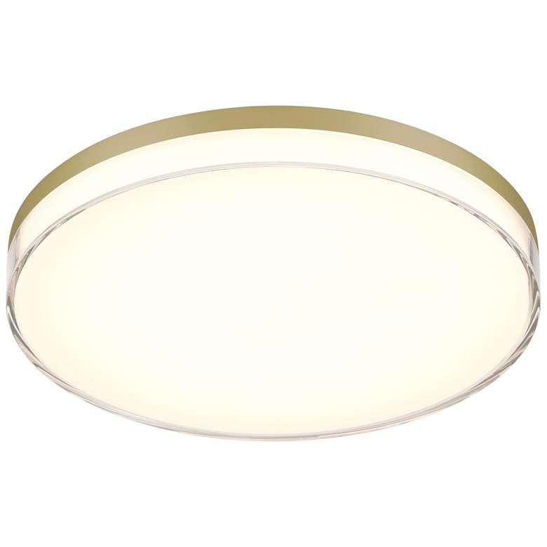 Image 1 Vantage 1-Light LED Ashen Brass Flush Mount