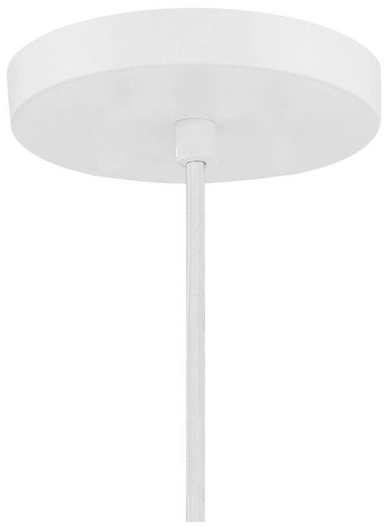 Image 3 Vantage 1-Light White Pendant with White Metal Shade more views