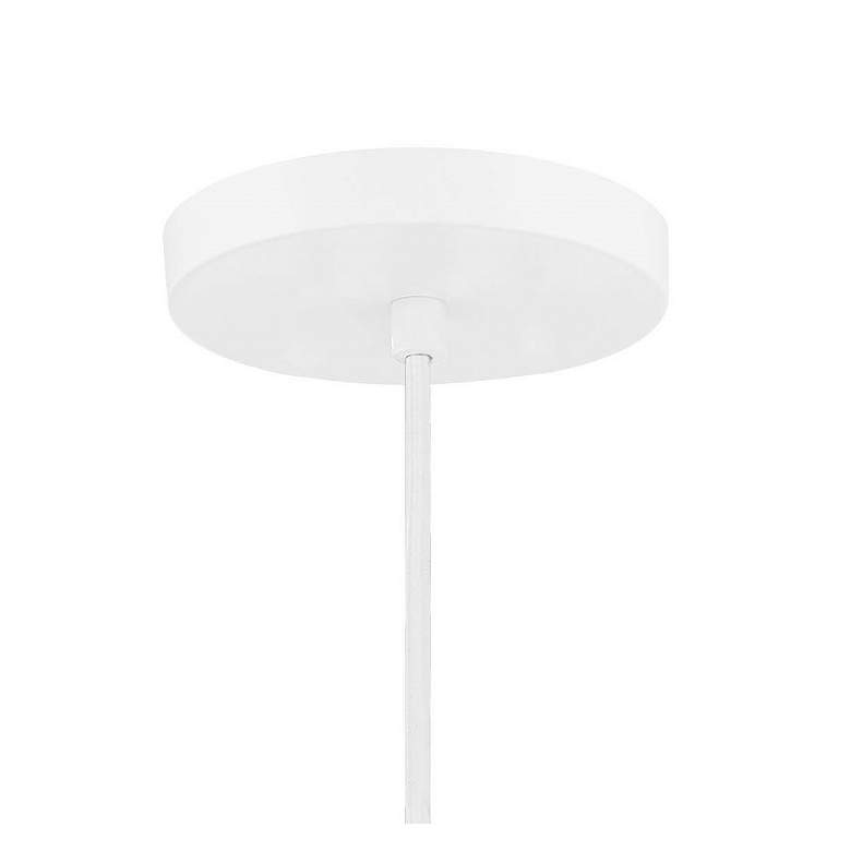 Image 5 Vantage  1-Light White Pendant with White Metal Shade more views