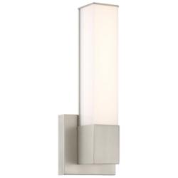Vantage 14" High Brushed Nickel LED Wall Sconce