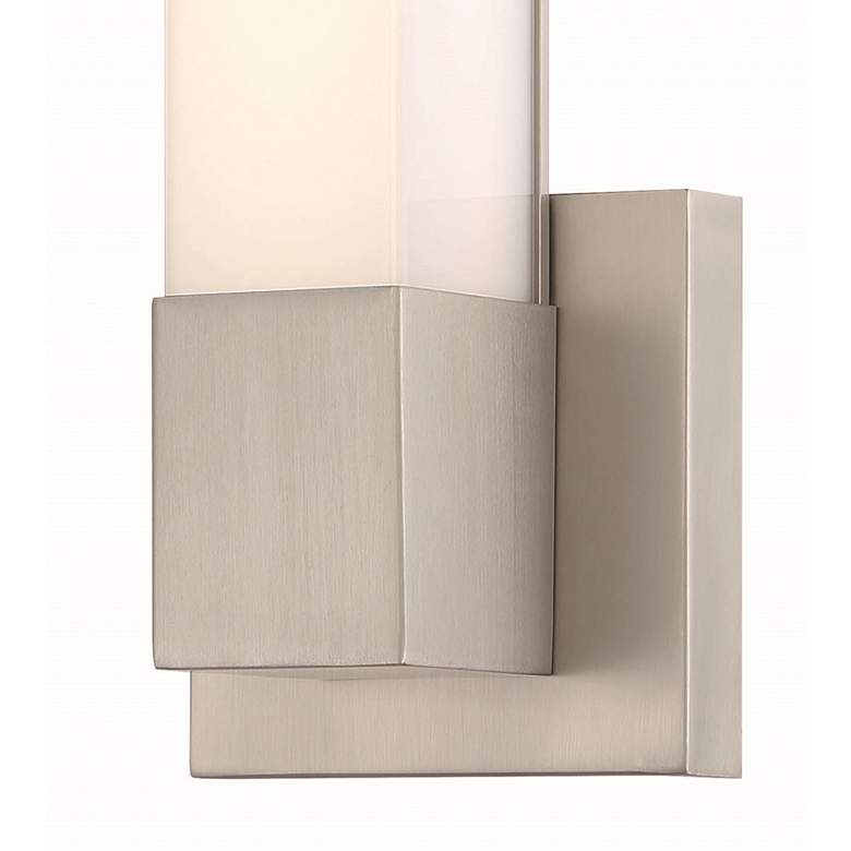 Image 3 Vantage 14" High Brushed Nickel LED Wall Sconce more views