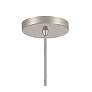 3_Vantage 15 1/2" Wide Brushed Nickel Dome Pendant Light more views