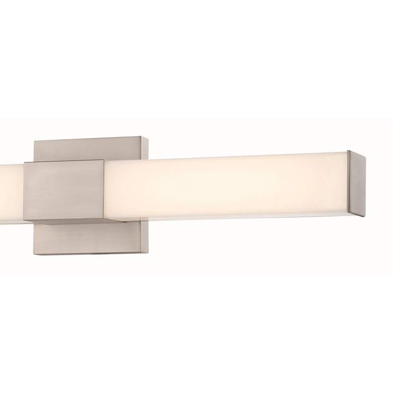 Image 2 Vantage 24" Wide Brushed Nickel LED Bath Light more views