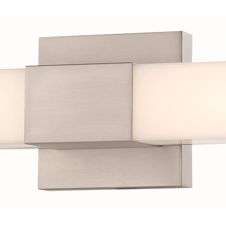 Image 3 Vantage 24" Wide Brushed Nickel LED Bath Light more views