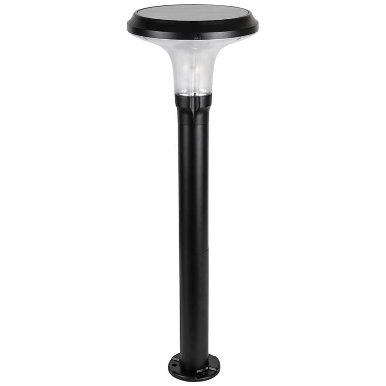 Image 1 Vantage 31 1/4 inch High Black Solar LED Bollard Path Light