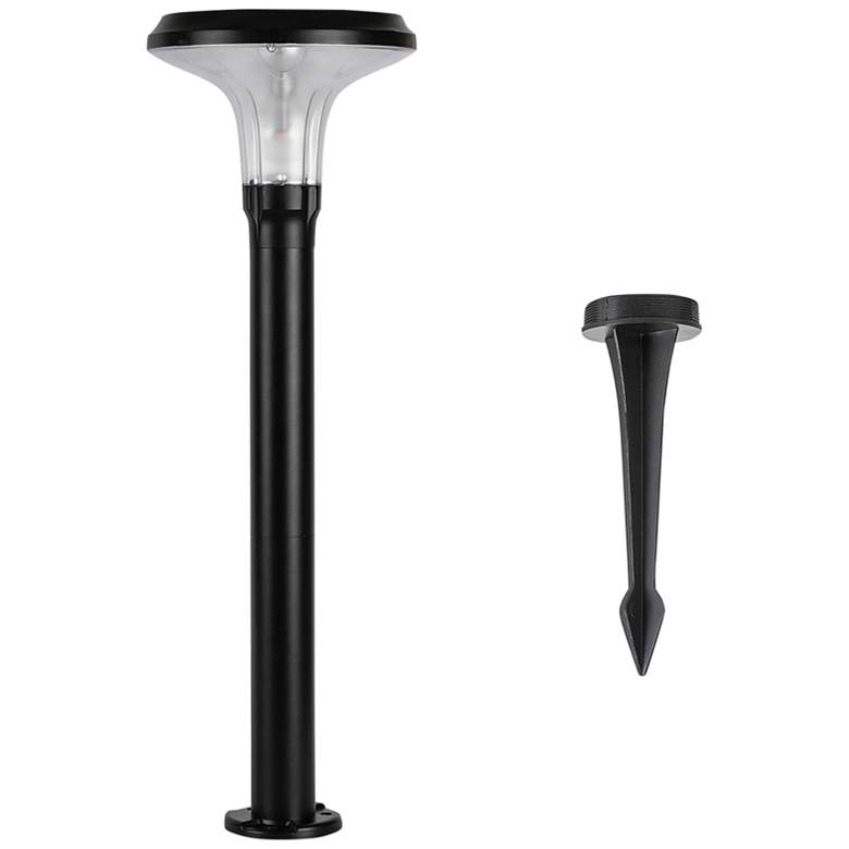 Image 3 Vantage 31 1/4" High Black Solar LED Bollard Path Light more views