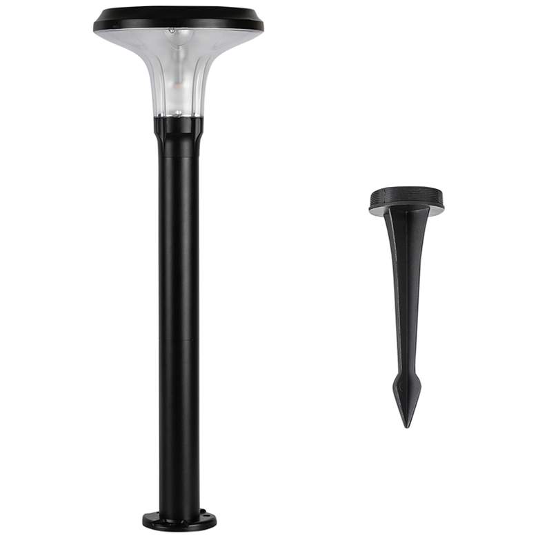 Image 3 Vantage 31 1/4 inch High Black Solar LED Bollard Path Light more views