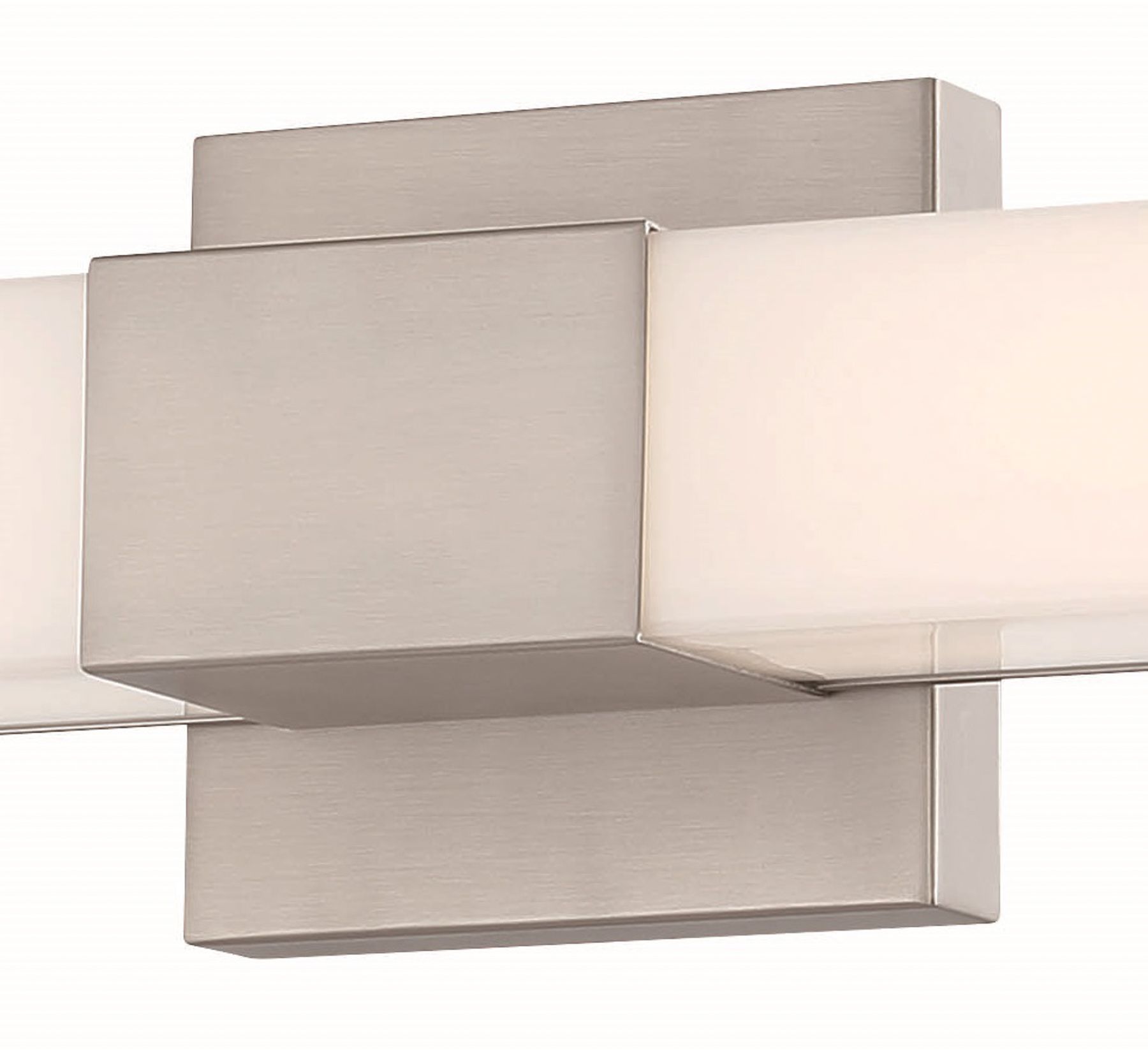 Image 3 Vantage 36" Wide Brushed Nickel 2-Light LED Bath Light more views