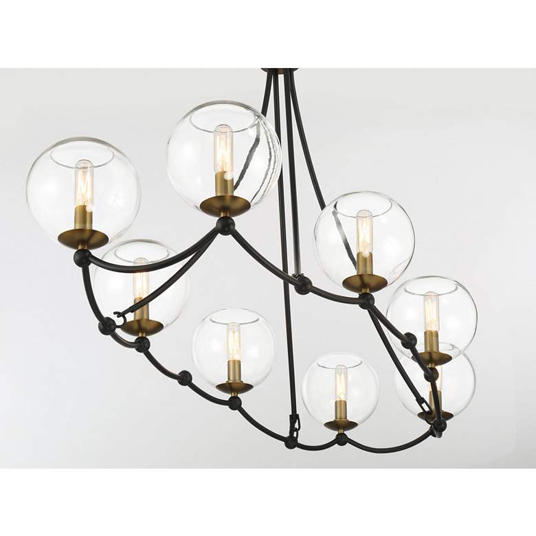 Image 4 Vantage Kearney Park 8-Light Black and Soft Brass Island Chandelier more views