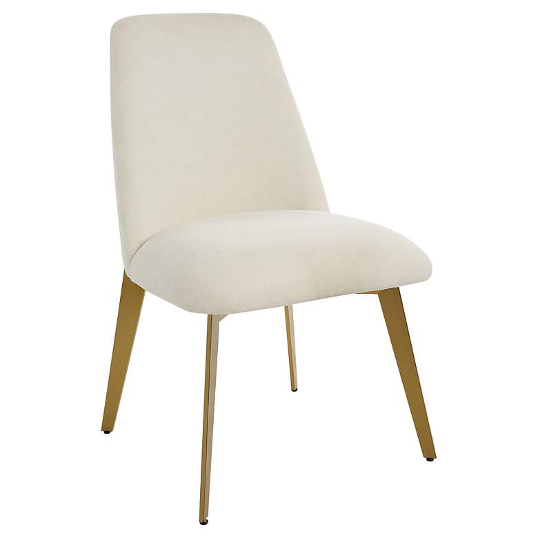 Image 3 Vantage Off White Fabric Dining Chair more views