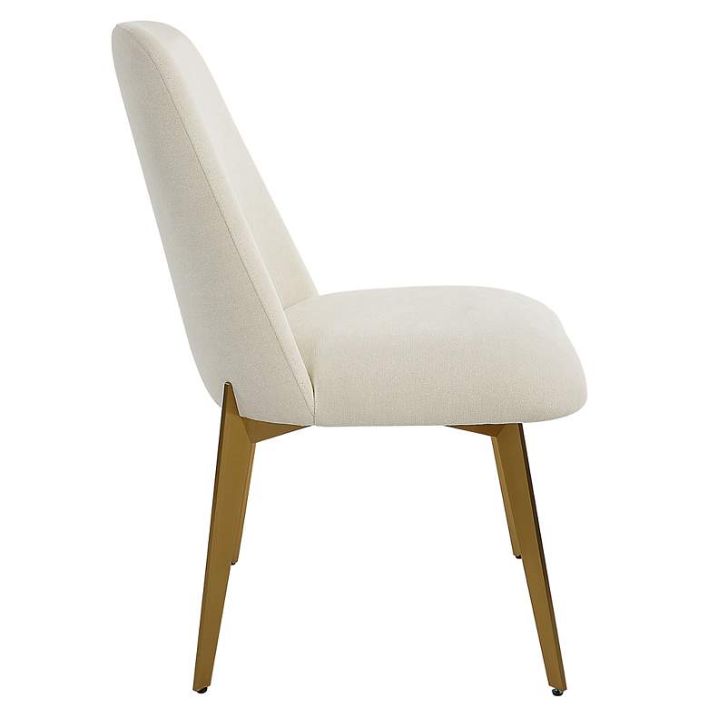 Image 4 Vantage Off White Fabric Dining Chair more views