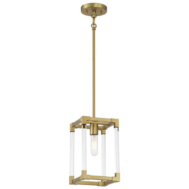 Image 1 Vantage Oro District 1-Light Soft Brass Mini Pendant