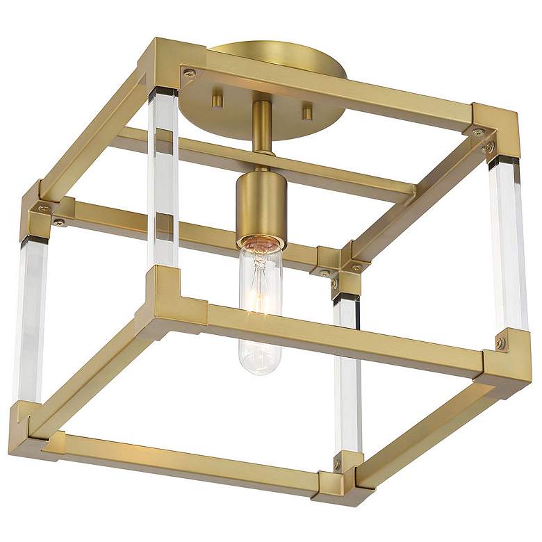 Image 4 Vantage Oro District 1-Light Soft Brass Semi Flush more views