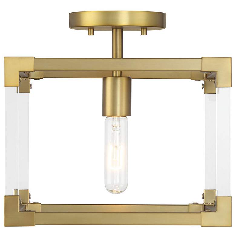 Image 5 Vantage Oro District 1-Light Soft Brass Semi Flush more views