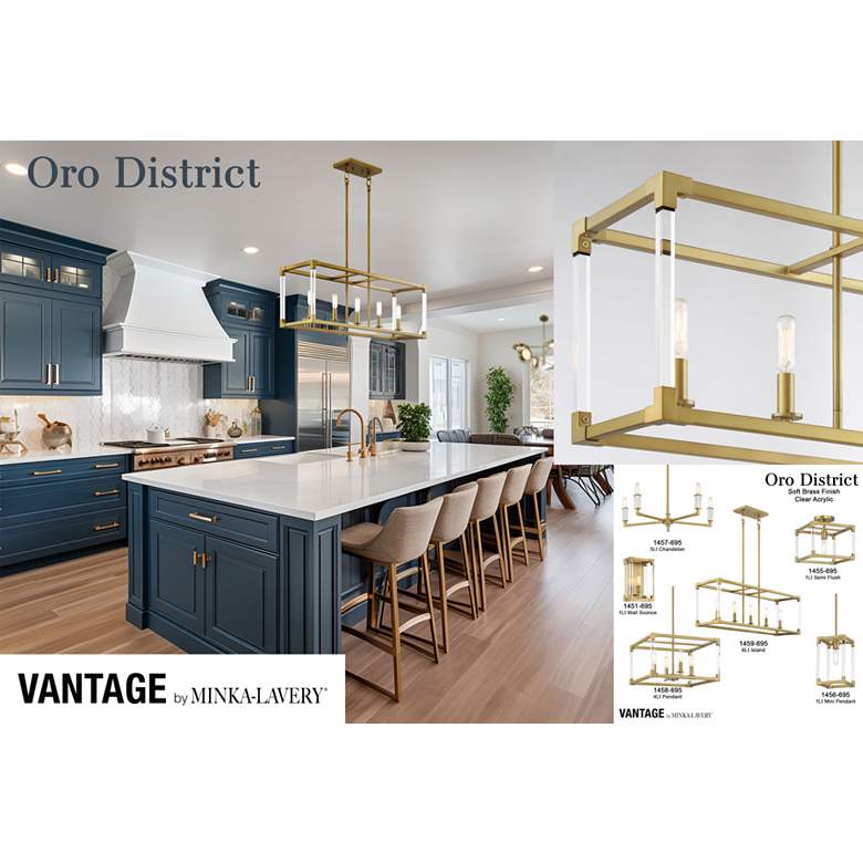 Image 6 Vantage Oro District 1-Light Soft Brass Wall Sconce more views