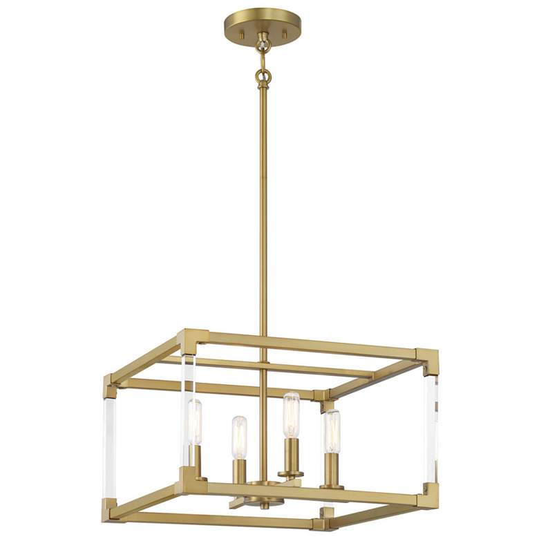 Image 3 Vantage Oro District 4-Light Soft Brass Pendant