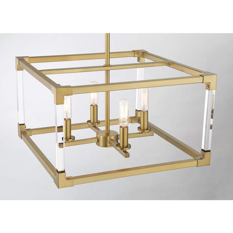 Image 6 Vantage Oro District 4-Light Soft Brass Pendant more views