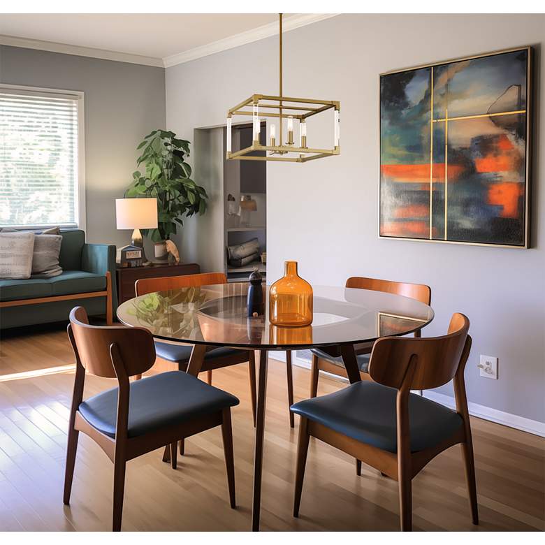 Image 7 Vantage Oro District 4-Light Soft Brass Pendant more views