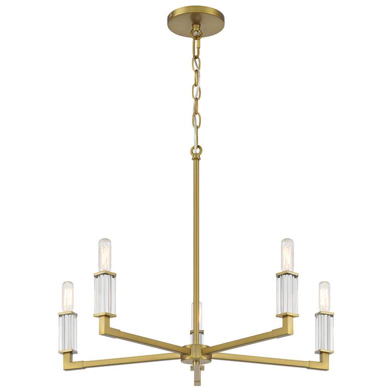 Image 1 Vantage Oro District 5-Light Soft Brass Chandelier