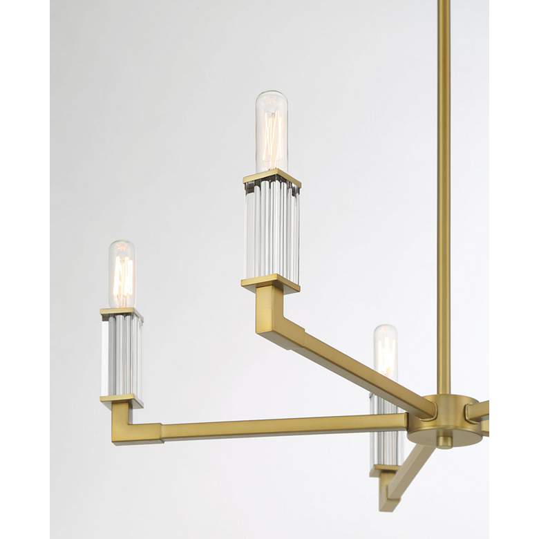 Image 3 Vantage Oro District 5-Light Soft Brass Chandelier more views