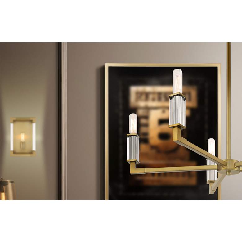 Image 6 Vantage Oro District 5-Light Soft Brass Chandelier more views