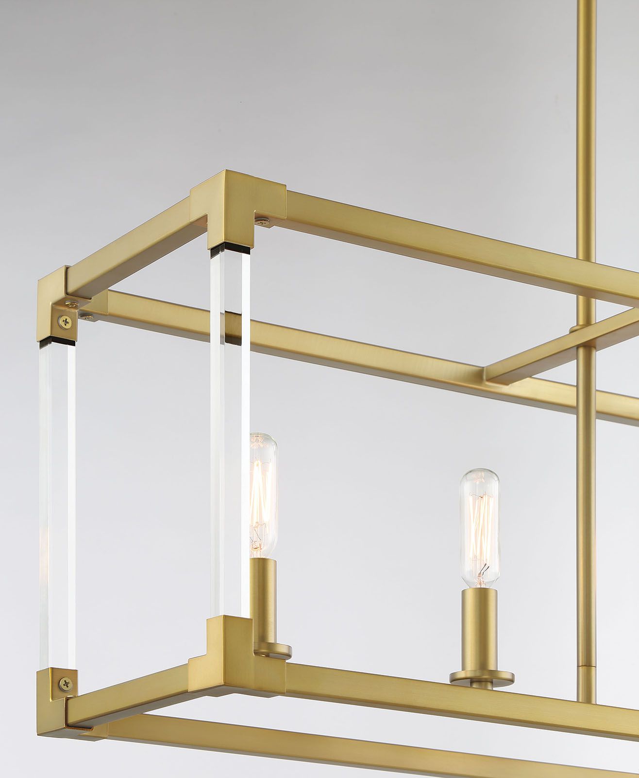 Image 5 Vantage Oro District 5-Light Soft Brass Island Chandelier more views