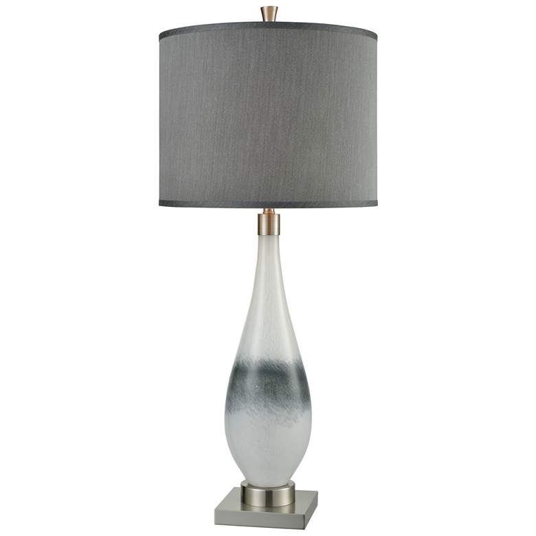 Image 1 Vapor 38 inch High 1-Light Table Lamp - Brushed Nickel - Includes LED Bulb