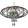 Varaluz 24" Wide Area 51 Recycled Glass Pendant Light