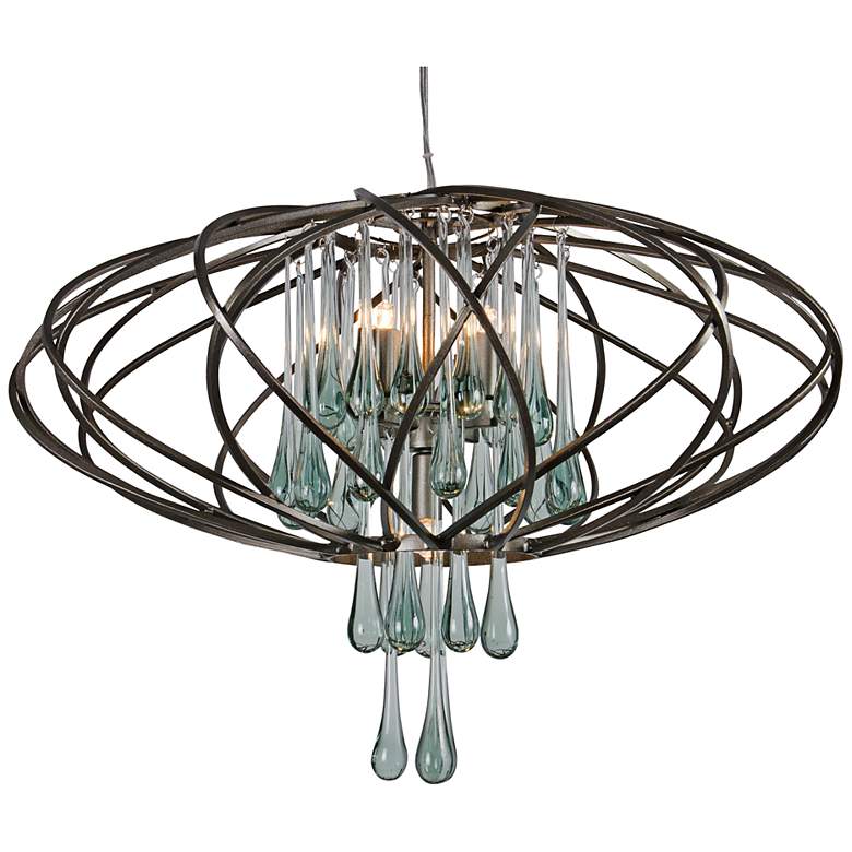 Image 2 Varaluz 24 inch Wide Area 51 Recycled Glass Pendant Light