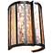 Varaluz Affinity 10" High Natural Capiz Shell Wall Sconce
