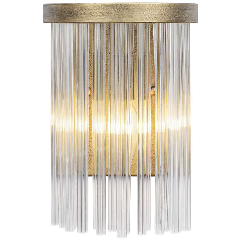 Image 1 Varaluz Amelia 13" High Havana Gold and Crystal Wall Sconce