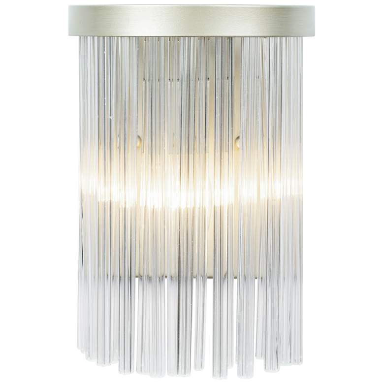 Image 1 Varaluz Amelia 13" High Silverado and Crystal Wall Sconce